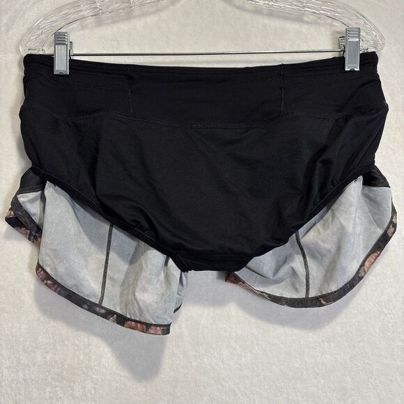 Lululemon Women’s Speed Up 2.5 Shorts Frosted Rose Black Run Gym Yoga Size 8 - Picture 14 of 15